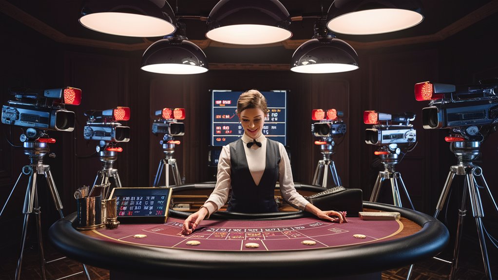 dealers broadcasting casino games live