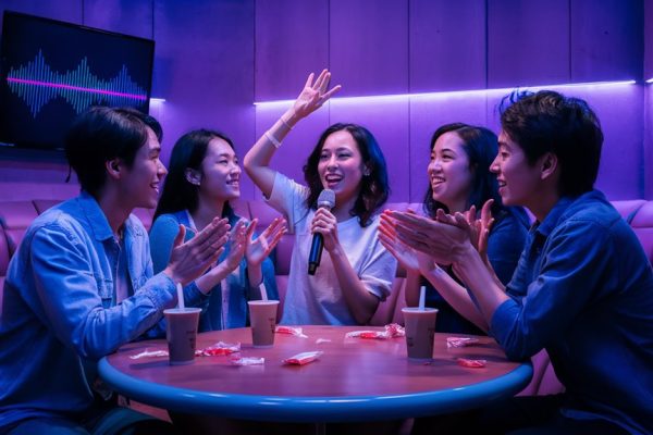 korean group singing together
