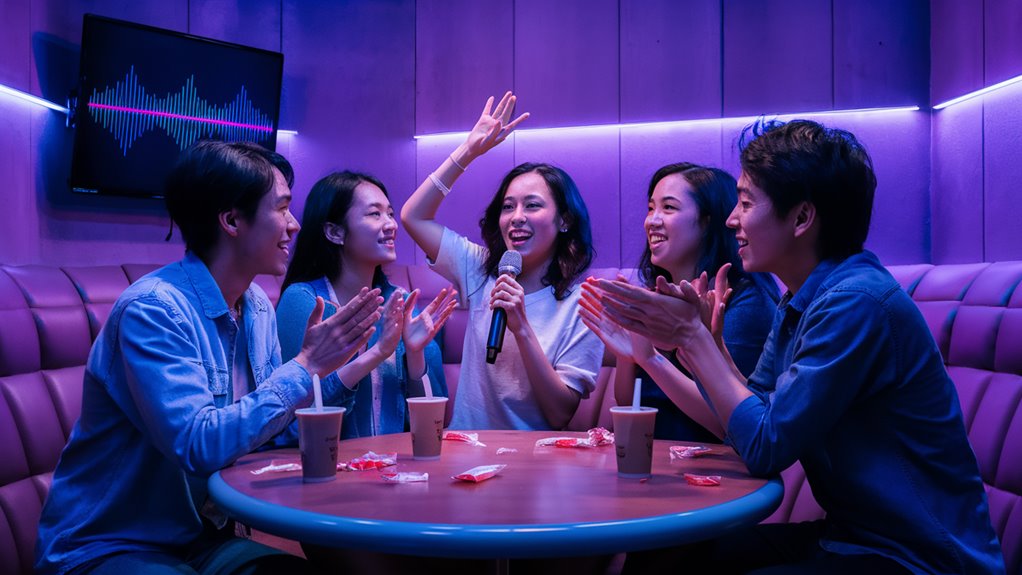 korean group singing together