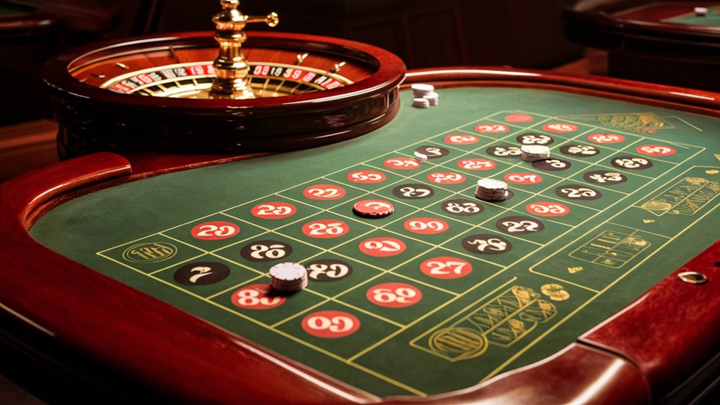 layout of roulette table