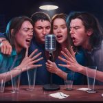 singing badly while drinking
