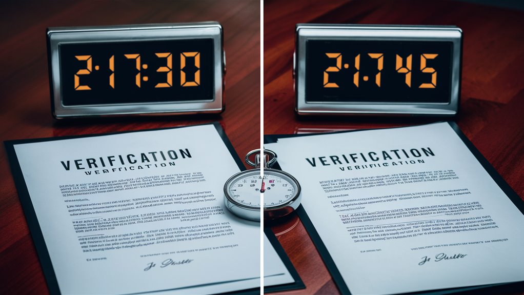time to check documents
