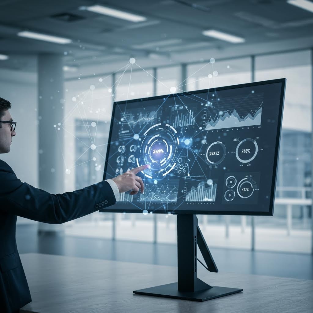 루믹스 터치스크린 인터랙티브 데이터 분석 대시보드 시각화